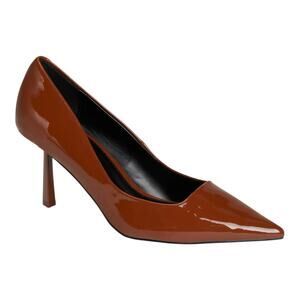 Madden Girl Women's Brynn Pointed Toe Heel Pumps Brown Size 8